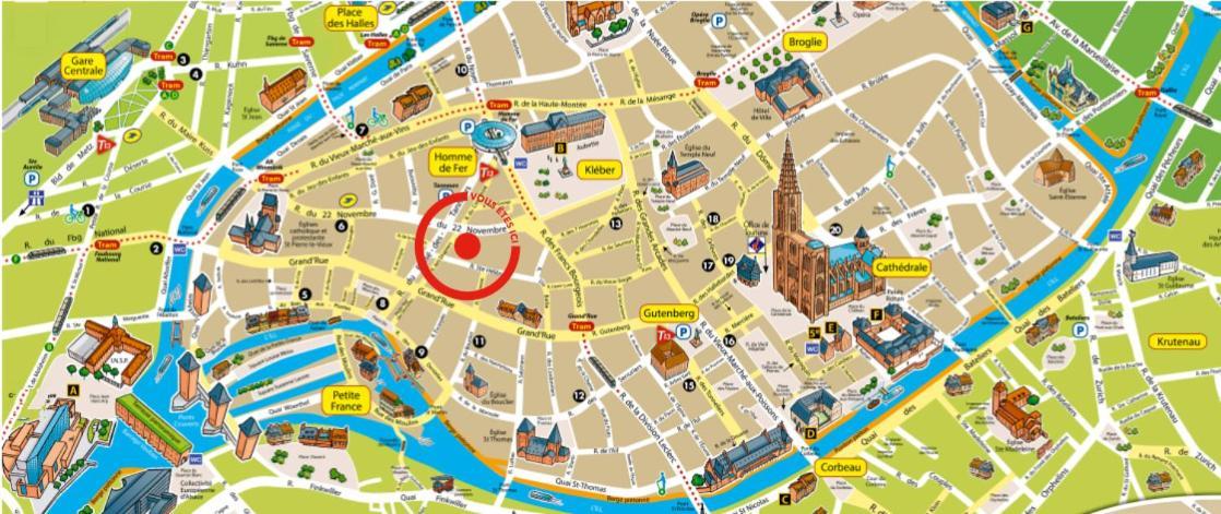70 M² Strasbourg Appart City Center מראה חיצוני תמונה